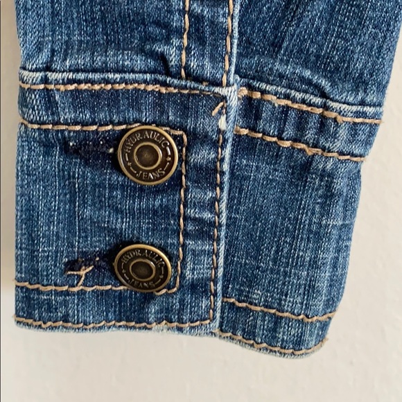 Stretchy cropped denim jacket - Picture 5 of 6